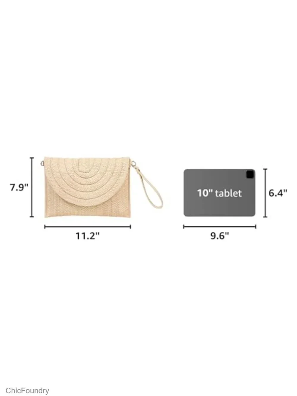 Straw Clutch Handbag Woven Envelope Crossbody Bag Summer Beach Purse